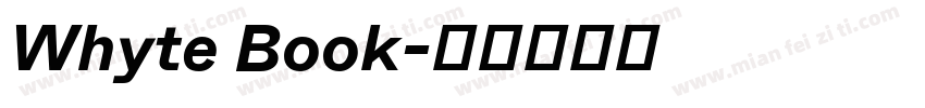 Whyte Book字体转换